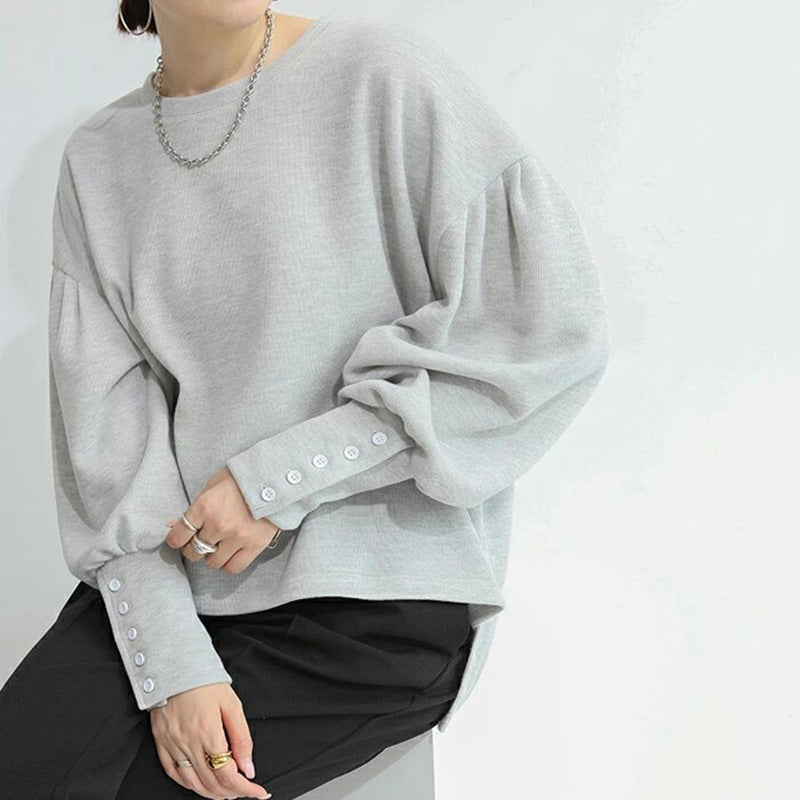 Autumn Winter Sweater Women's Solid Color Loose And Comfortable