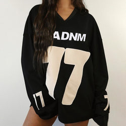 European And American Street Hipster Casual All-matching Ball Uniform Loose Pullover Sweater